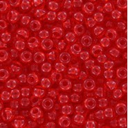 Toho rocailles 8/0 rond Transparent Lt Siam Ruby - TR-08-5